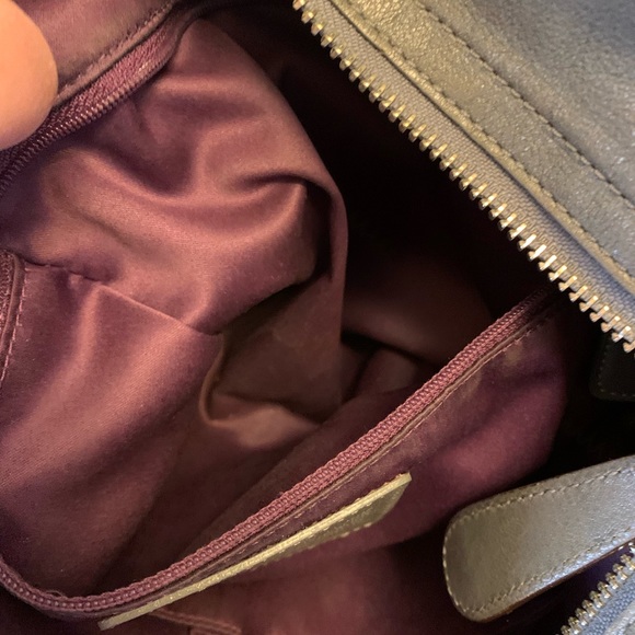 Gray Embellished Coach Shoulder Bag - Picture 9 of 9